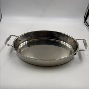 All-clad Metal Crafters Oval Pan Stainless Steel 15 Inch 5.5 Qt 5 L